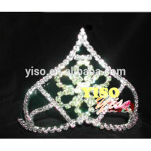 Diadème de mariage en strass vert